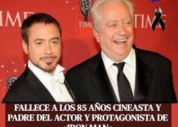 Robert Downey Jr  confirmó la muerte de su padre reconocido cineasta