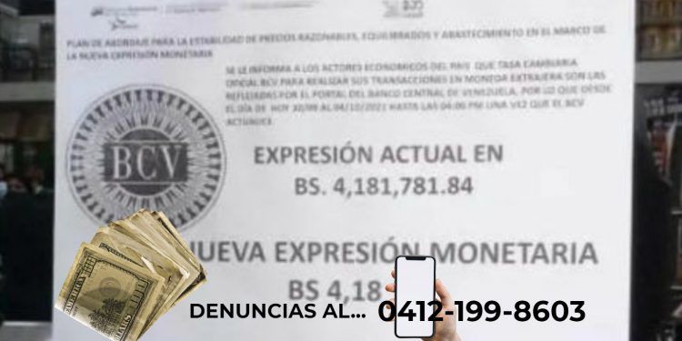 Carabobo: Habilitan número para denunciar a comerciantes que practiquen usura,  y no se ajusten a la tasa del BCV