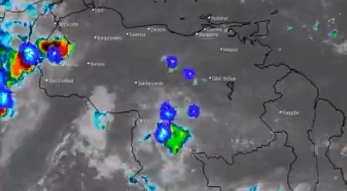 Venezuela: Inameh prevé lluvias y posibles descargas eléctricas este jueves en el país