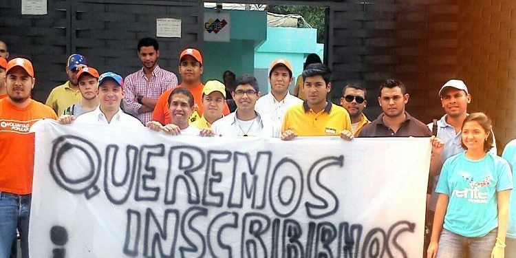 Juventud de Primero Justicia exigió ante el CNE se agilicen los puntos de inscripción y actualización del REP con miras a las parlamentarias