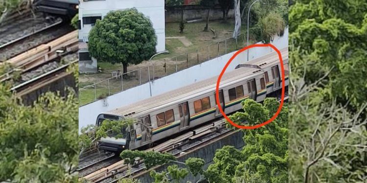 Caracas: Reportan descarrilamiento de vagón del metro (+Video)