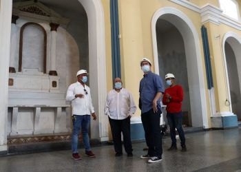 Valencia: Alcalde Julio Fuenmayor supervisó trabajos de restauración en la Iglesia de La Candelaria