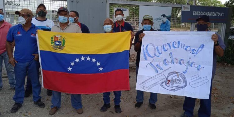 Lara: Trabajadores del Complejo Siderúrgico Nacional Barquisimeto, protestaron solicitando se reactive la planta inactiva desde 2018