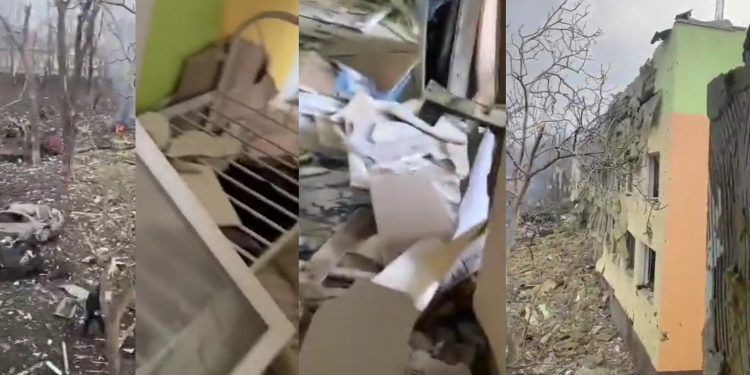 Ucrania: Bombardeo ruso destruye Hospital Materno Infantil en Mariúpol, denunción presidente Zelenski(+ Videos)