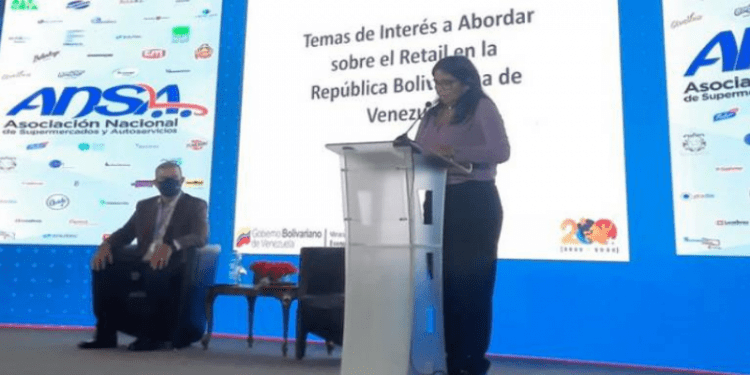 Delcy Rodríguez afirmó que hubo un crecimiento comercial de 86% entre 2021 y 2022 en Venezuela