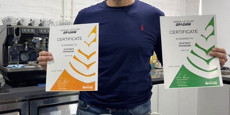 Barista Gustavo Paparoni dictará Certificación de Latte Art en Caracas