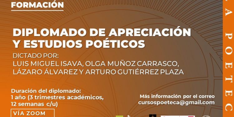 La Poeteca ofrece diplomados especializados en poesía