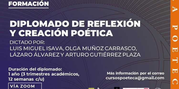 La Poeteca ofrece diplomados especializados en poesía