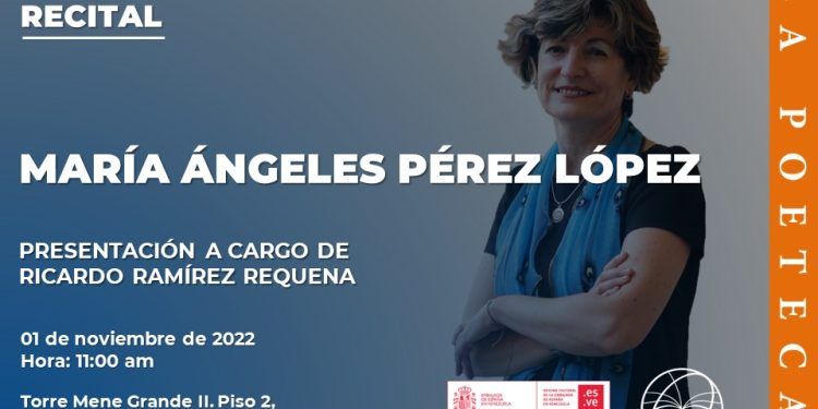 Fundación La Poeteca anuncia recital de María Ángeles Pérez López y Stéphane Chaumet