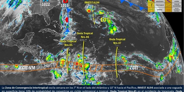 Venezuela: Onda tropical 47, será de «bastante intensidad» (+ Video)