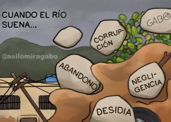 La Caricatura de Así Lo Mira Gabo de esta semana: Cuando el Río Suena…
