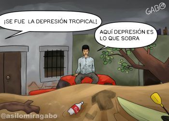 La Caricatura de Así Lo Mira Gabo de esta semana: !Se fue la depresión tropical! …
