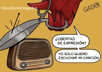 La Caricatura de Así Lo Mira Gabo de esta semana: !Yo Solo Quiero escuchar Mi Canción!