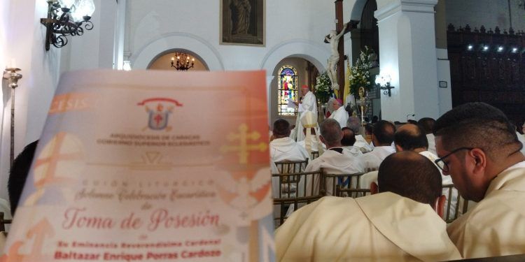 Cardenal Baltazar Porras tomó posesión como Arzobispo Metropolitano de Caracas