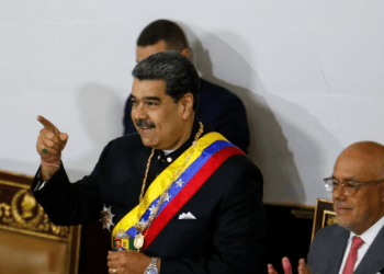 El presidente de Venezuela, Nicolás Maduro, asiste a un discurso sobre el estado de la nación en la Asamblea Nacional, en Caracas, el 12 de enero de 2023.
