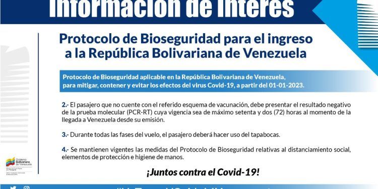 IAIM no exige ya la prueba PCR para ingresar al país