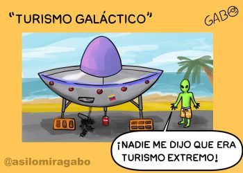 La Caricatura de Así Lo Mira Gabo de esta semana: «Turísmo Galáctico»…