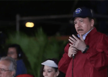 Daniel Ortega en un discurso este martes en donde arremetió contra la Iglesia católica. [Foto: Presidencia de Nicaragua]