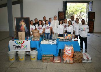 Fundación Todo por la Sonrisa de un Niño, entregó donativo a comedores de Cáritas Don Bosco
