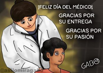La Caricatura de Así Lo Mira Gabo de esta semana:  !Felíz Día Del Médico!…