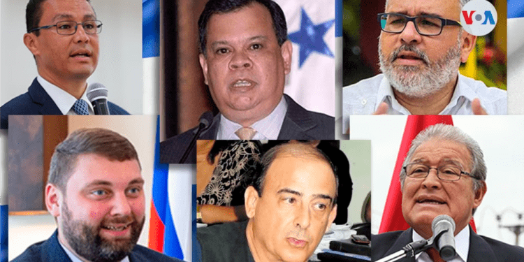 En la imagen aparecen algunas figuras políticas extranjeras con historial controversial que recibieron la nacionalidad en Nicaragua. [Collage: VOA]