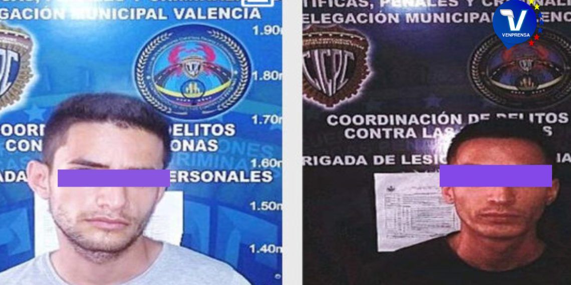CICPC detiene a dos presuntos atracadores en Valencia