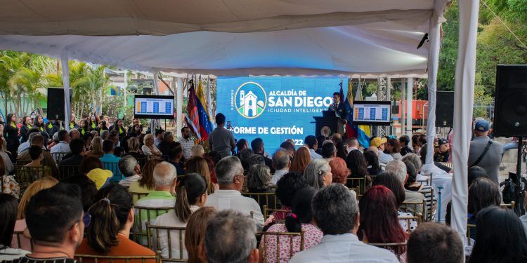 Alcalde del municipio San Diego presentó informe de gestión 2022