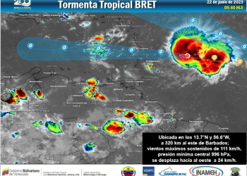Venezuela en alerta tras el paso de la Tormenta tropical Bret