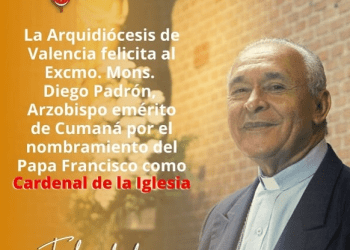 Papa Francisco nombra a Monseñor Diego Padrón Cardenal