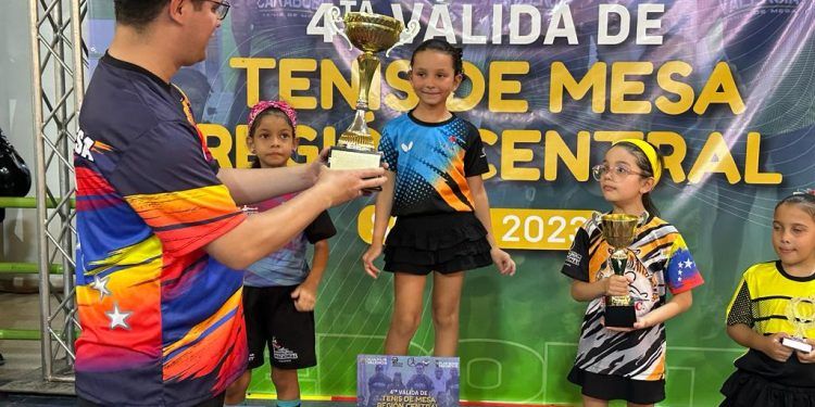 Alcalde de Valencia clausuró con éxito la 4ta válida de Tenis de Mesa SUB-7 Región Central