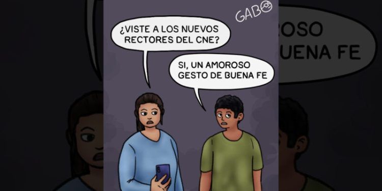 La Caricatura de Así Lo Mira Gabo de esta semana: «¿Viste a los nuevos rectores del CNE?»…