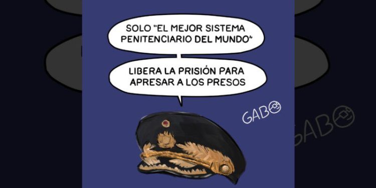 La Caricatura de Así Lo Mira Gabo de esta semana: Solo «el mejor sistema penitenciario del mundo»…