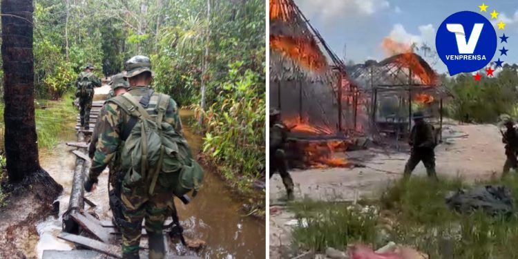 Amazonas: FANB destruyó dos campamentos Tancol