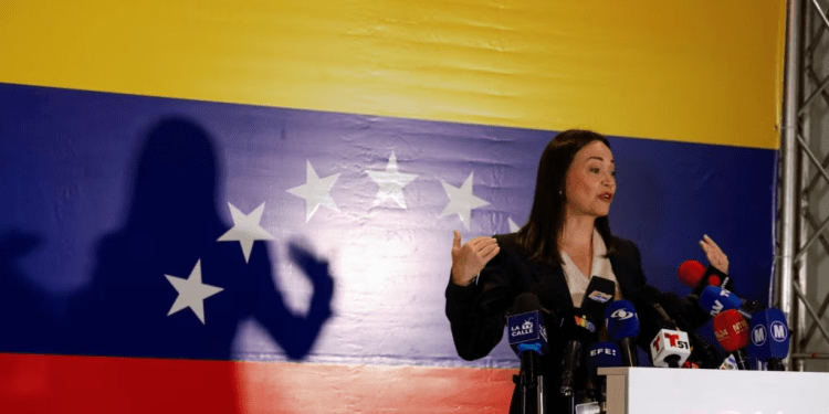 Maria Corina Machado, ganadora de la primaria presidencial de la oposición venezolana.