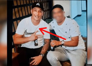 La gráfica, publicada por el director de la policía científica venezolana, Douglas Rico, muestra a Rainer Pastor Rodriguez Bravo, "lucero" o lugarteniente criminal de la cárcel de Tocorón, abatido por funcionarios.
