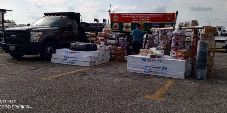 Mérida: Incautadas cuatro toneladas de productos de contrabando procedentes de Colombia
