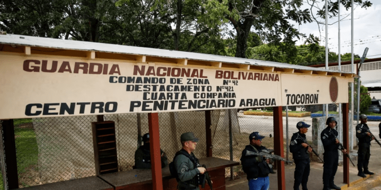 Venezuela's government shows Aragua jail after taking it over, in Tocoron