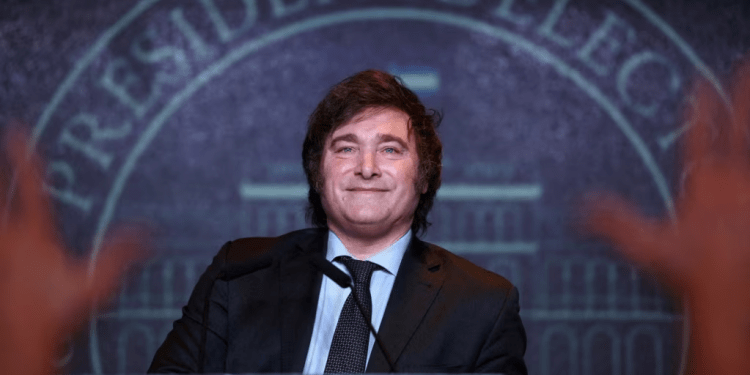 Javier Milei, presidente electo de Argentina.