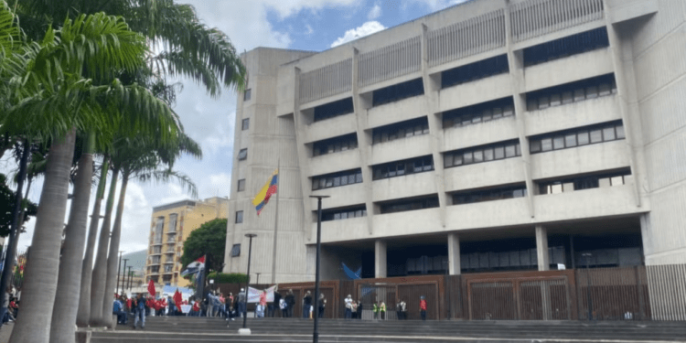 Fachada del Tribunal Supremo de Justicia de Venezuela en Caracas.