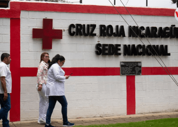 Fachada de la sede central de la Cruz Roja Nicaragüense, en Managua, Nicaragua. Foto: VOA