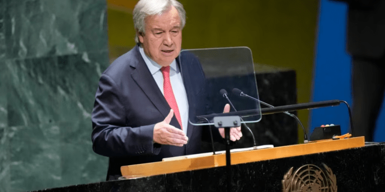 ARCHIVO - Antonio Guterres, secretario general de la Organización de Naciones Unidas.