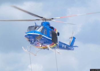 La Fuerza de Defensa de Guyana inició las operaciones de búsqueda y rescate del helicóptero Bell 412 Helicopter (8R-AYA).