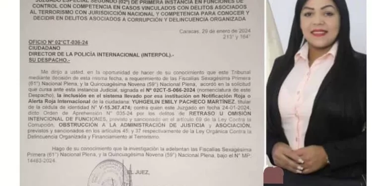 Ministerio Público emite Alerta Roja a Interpol contra exdirectora de Auditoría de la Defensa Pública
