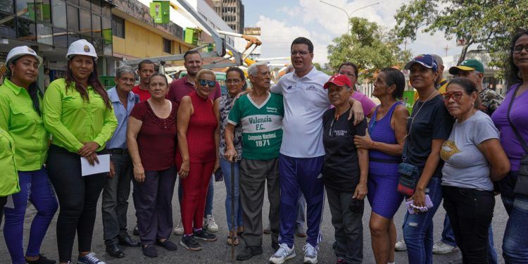 Carabobo: Se dió inicio a trabajos de iluminación LED en la Avenida Bolívar de Valencia
