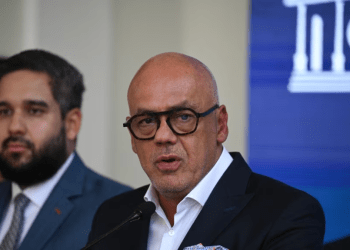 Jorge Rodríguez, presidente de la Asamblea Nacional de mayoría oficialista y jefe de la delegación negociadora del gobierno.