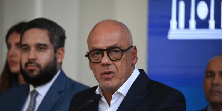 Jorge Rodríguez, presidente de la Asamblea Nacional de mayoría oficialista y jefe de la delegación negociadora del gobierno.