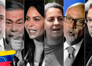 Collage de fotografías de los políticos de oposición en Venezuela que suenan como posibles representantes de la candidata ganadora de la primaria, María Corina Machado, si le impiden postularse para la presidencial de julio.