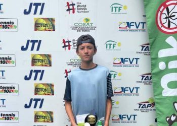 Carlos Alejandro Morante González campeón nacional singles G1 Miranda 2024. Imágen; FVT