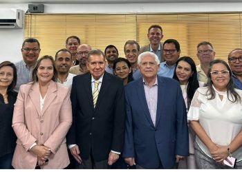 Edmundo González fue recibido por la Plataforma Unitaria Democrática (+ Video)