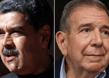 Combinación de fotografías de los candidatos presidenciales Nicolás Maduro, del oficialismo, y Edmundo González Urrutia, de la oposición, en Venezuela.